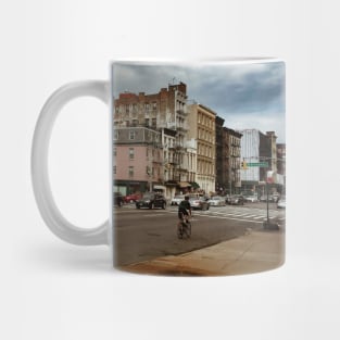 Tribeca Street Biker Manhattan New York City Mug